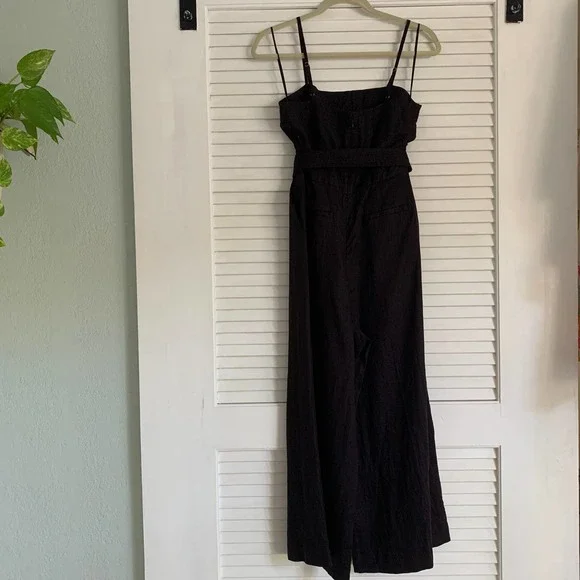 J.Crew Wide Leg Linen Jumpsuit Brown Size 4 - Picture 6 of 10